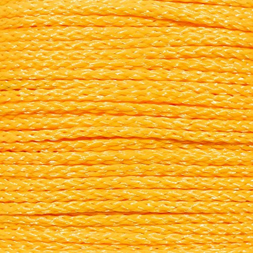 Rope & Cord – Hollow Braid Polypropylene All-Purpose Lightweight Rope – Yellow| Diameter: 1/4 |1000 Feet (Spool)