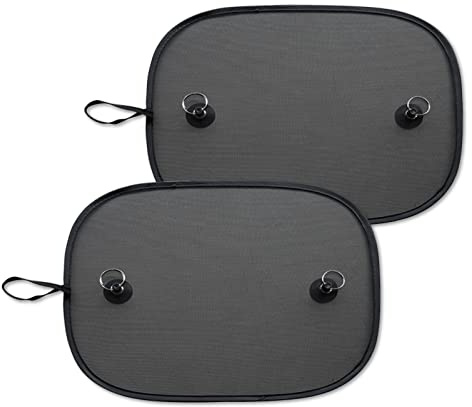 Car Sun Shade for Baby, 2 Pack Car Window Sun Shade Cover with 4 Suction Cups, Universal Baby Window Shade UV Protection Sun Visor for Cars (30 * 50cm)