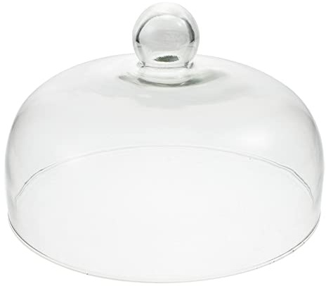 BESPORTBLE Serving Plate Cloche Cake Dome Cover Cake Glass Cover Food Plates Lid Clear Cover Dessert Display Platter Cover Fresh- keeping Food Cover for Home Restaurant 23cm Glass Cake Stand