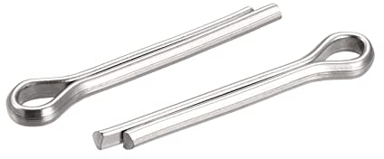 sourcing map 30 Stück Splintstift Geteilter Splint Clip Befestigung aus Edelstahl Sicherungssplinte für Automobil Mechanik 4 mm x 25 mm