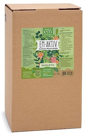 EM-Chiemgau Effektive Mikroorganismen EM-aktiv Bodenaktivator Wurzelaktivator [Anwendungsfertig] Flüssiger Kompostbeschleuniger & Bodenhilfsstoff für Pflanzen, Obst & Gemüse - 10 L