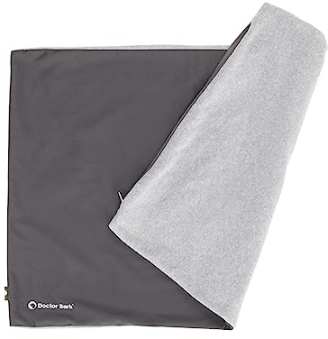 Doctor Bark Country Kissen Cover - Überzug Für Country Hundekissen XL - Flauschige Fleece-Liegefläche - Waschbar - GreenLabel (Cover - XL, Grau)
