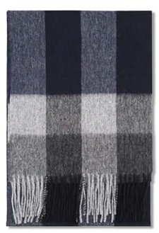 LumiSyne Winter Schal Kariert Für Damen Herren Wollschal Mit Quasten Klassisches Tartan Karomuster Leicht Warme Kaschmir Schal Langer Pashmina Schals Verdickt Schultertuch Stola