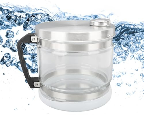 Pot en Verre de Distillateur D'eau de 1 Gallon, Récipient D'eau de Distillateur de 4 L, Carafe en Verre D'eau pour Distillateur, Bouteille de Collecte en Verre de Remplacement