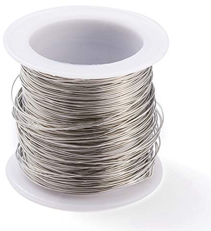 Airssory 75 Feet 24 Gauge 0.5mm 316 Stainless Steel Craft Wires Beading Wrapping Wire for Jewelry Making