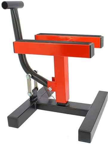 Alzamoto Cavalletto Centrale Moto Cross Universale Offroad Enduro Rosso