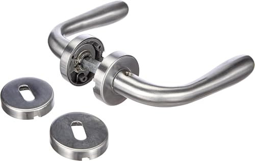 AERREGI SET COPPIA MANIGLIE A GOCCIA PER PORTE CROMO SATINATO