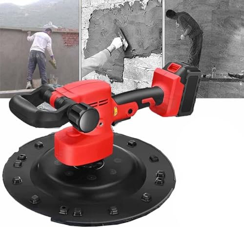 Electric Wall Cement Smoothing Machine Electric Board Grinder, Concrete Cement Shovel Wall Smoothing Machine, Mortar Cement Putty Trowel Wall Polishing Machine Kit