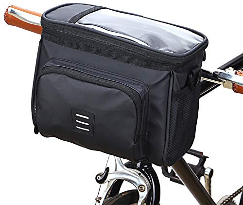 kosingna Cycling Bike Insulated Cooler Bag MTB Bicycle Handlebar Front Bag Basket Pannier Shoulder Bag