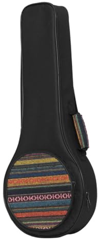 Mandolinentasche aus Nylon und Schwamm, Schwarz, Groß | Delikates Innenfutter, Bequem Tragbar, Verdickte Ausführung, Große Kapazität