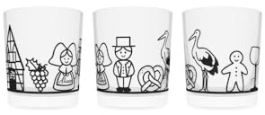 Boeckling - Lot de 6 Verres à Eau TIMO Decor Skyline Alsace - BOECKLING