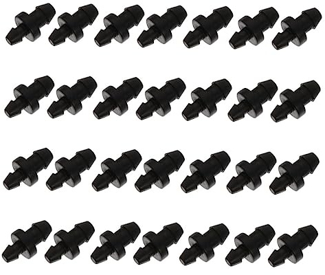 TOYANDONA Bouchons D'Extrémité 1/4 Pour Système D'Arrosage Goutte À Goutte 60 Pièces Bouchons De Tuyau Plastique Capillaires Étanches Pour Jardinage Et Agriculture