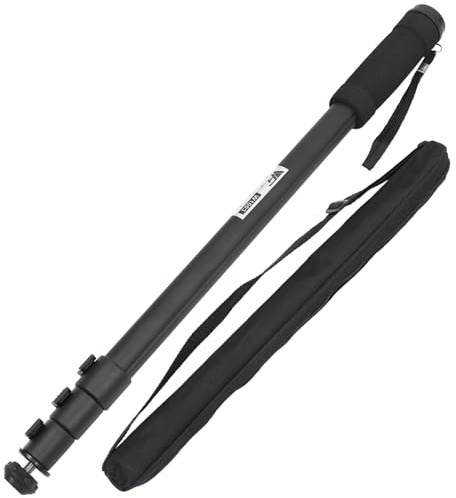 Monopode pour Appareil Photo W1003 en Alliage D'aluminium Noir | Support Unipod Stable, Portable et Extensible, Charge Maximale 3kg, Léger pour Prise de Vue