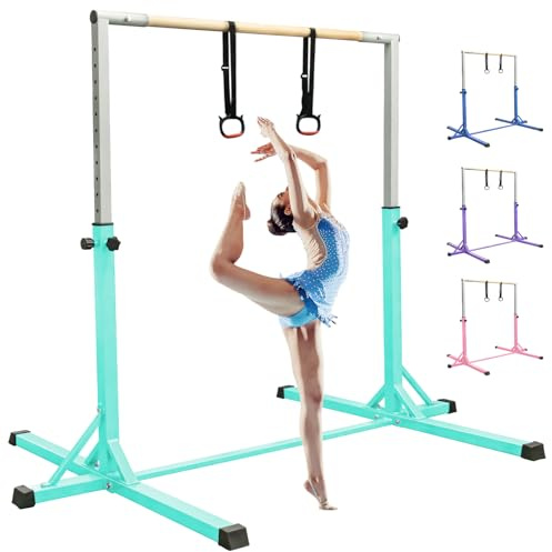 FBSPORT Barras horizontales de Gimnasia para niños con Anillos de Gimnasia, 13 Equipo de Entrenamiento de Gimnasio de Gimnasia para Gimnasio de Gimnasia para Interiores y Exteriores