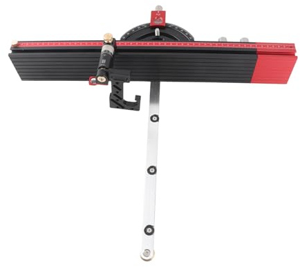 Luocute Guides D'onglet de Scie à Table, 13 Butées D'angle Positif, Clôture Extensible, Bloc de Support Réglable Fin, Système D'onglet de Scie à Ruban, pour le Travail du Bois