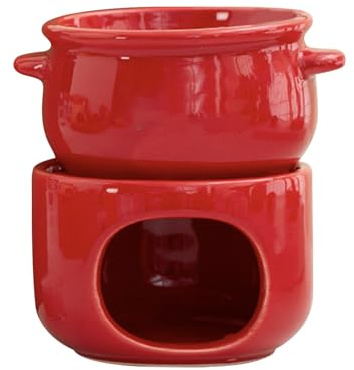 Becher Für Schokoladenfondue | Hitzebeständig Wärmend Antihaftbeschichtet - Persönliche Fondue Becher Mit Gabeln - Für Käse Marshmallow Dippen Butter Dessert Getränk Abendessen Hochzeit Party