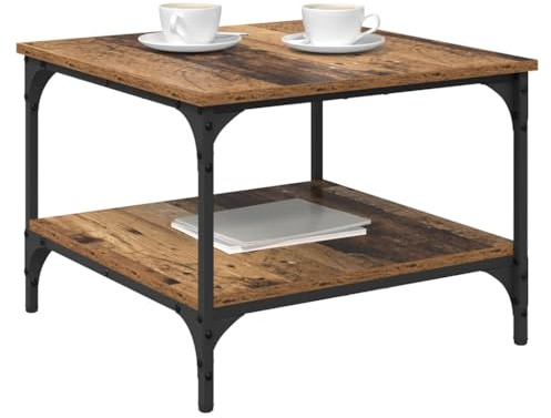 vidaXL Couchtisch Altholz 55 x 55 x 40 cm Holzwerkstoff