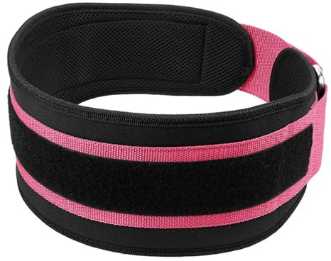 Gewichthebergürtel, Rückenstütze, Trainingsgürtel for Männer und Frauen, Fitnessstudio, Kniebeugen, Kreuzheben, Powerlifting, Cross-Training Fürs Powerlifting(Pink,M)