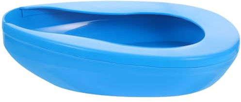 IMIKEYA Bassin de Lit en Plastique Épais pour Patient Pot de Chambre pour Hommes et Femmes Urinoir Portable Bord Lisse Adapté aux Personnes Âgées Malades Fournitures Hospitalières
