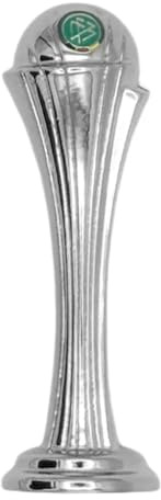 Am Ball Com Frauen DFB-Pokal Miniatur Trophäe 70 mm Metall Zamak Detailgetreu Silberoptik Offizielle DFB Verpackung Fanartikel Geschenk