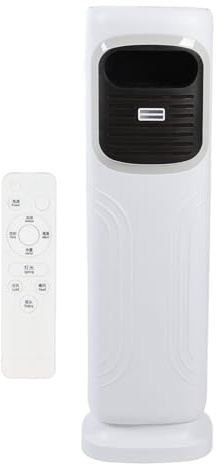 EMUKOEP Ventilador de Torre Ventilador Oscilante sin Aspas Oscilación de 120° 60W-2000W Calefacción Enfriamiento Humidificación Temporizador Táctil y de Control Remoto