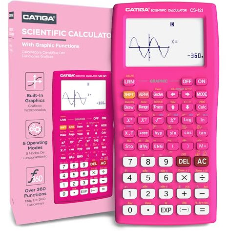 CATIGA Scientific Calculators with Graphic Functions, Graphing Calculators with Multiple Modes, Scientific Calculators for Students, High School or College Courses, Calculadora Cientifica, CS-121