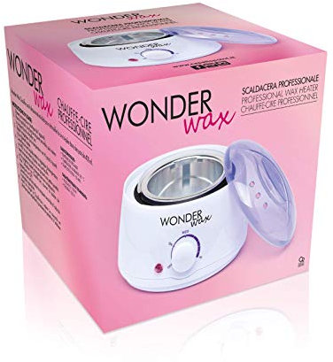 Wonder Wax - Scaldacera 100W 400G - Scaldacera Professionale per Cera Depilatoria in Perle, in Dischi o in Vaso, con Temperatura Regolabile - Strumenti e accessori per epilazione