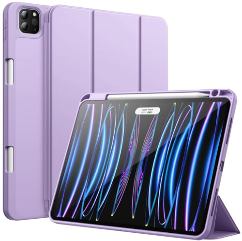 JETech Hülle für iPad Pro 11 4/3/2 (2022/2021/2020), Helles Lila