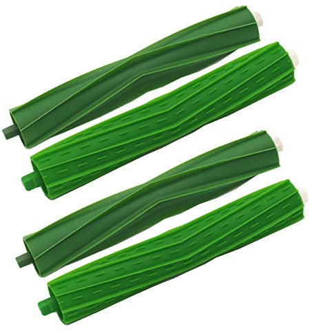 AiLomey Rollen Bürste Ersatzteil für iRobot e/i/j Serie, Bürsten Zubehör für Roomba i7 i7+ i3 i3+ i4 i4+ i6 i6+ i8 i8+ j7 j7+ E5 E6 E7 Saugroboter, 4 Gummibürsten