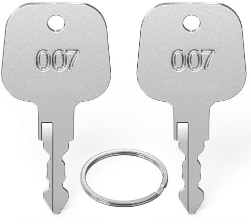 Ancable Lot de 2 clés TSA 007, TSA007, multifonctionnelles, pour bagages, valises, serrures TSA