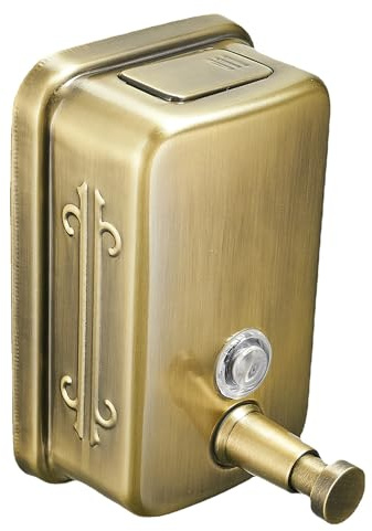 Dispenser di sapone da parete per bagno, dispenser di liquido da parete in acciaio inox, dispenser disinfettante per le mani, per cucina, garage, ufficio, hotel, ristoranti o uso domestico, 500 ml