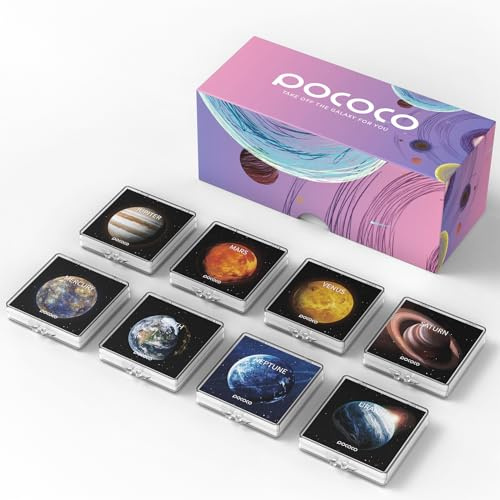 Solsystem: skivor för POCOCO Galaxy Projector, 5K Ultra HD, halvledarlitografi (8 skivor)