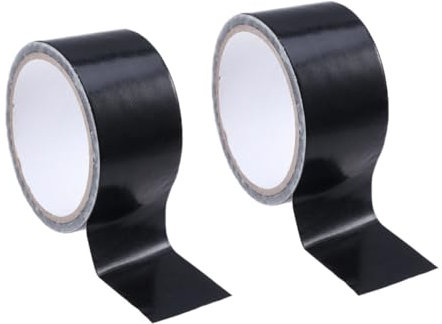 FUNOMOCYA 2pcs Self-adhesive Black Carpet Tape Double Sided Adhesive Duct Tape for Seaming and Wear-resistant