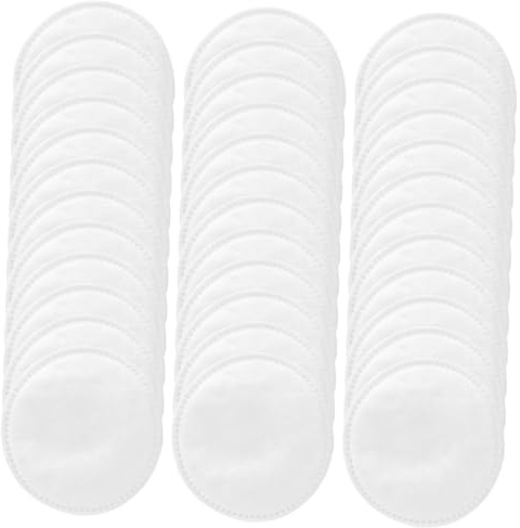 TOGEVAL 100 Stück Runde Abschminkpads aus Baumwolle Kompakte Make Up Entferner Pads für Täglichen Gebrauch Reinigungspads Gesichtspflege für Frauen und Reisen