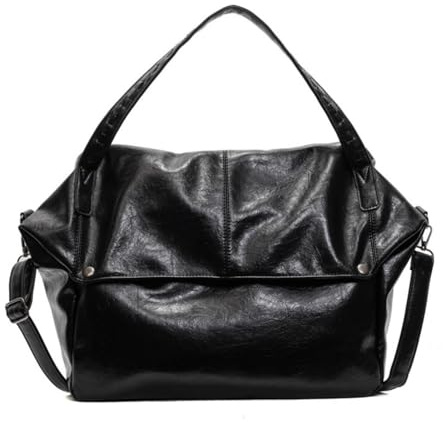 JIABAOZ Tragetasche Leder, Leder Weiche Umhängetasche, Tote Bag Groß,Groß Shopper Hobo Taschen Schultertasche Damentaschen Geschenke Für Schule Einkauf Reise