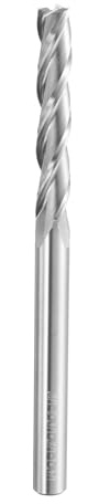 QUARKZMAN fresado Espiral 1/4 Diámetro De Corte 1-1/2 Longitud De Corte | 1/4 Vástago Up Cut Carburo Sólido 3 Filos Fresas De Corte CNC, 3-1/2 Largo, Para Madera Plástico Metales Blandos