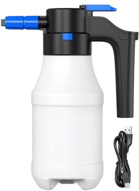 Pulverizador De Coche De Espuma - Bidón De Presión Recargable De 1.5L, Aplicador De Lavado Portátil, Recipiente De Pulverización Multipatrón | Distribución De Espuma Gruesa, Mantenimiento De Pla