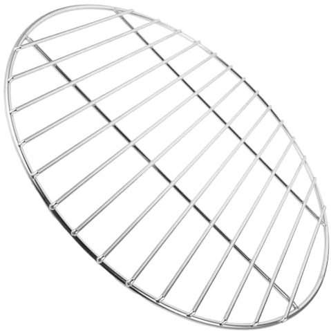 TOMETURE Grille de Support de Bassin de Fontaine Ronde 15,7 Pouces | Structure Ajourée Circulaire, Finition Argenté Polie Anticorrosion, pour Réservoirs D’eau et Sculptures Bouillonnantes