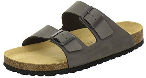 AFS-Schuhe, 3100 - Sandalias de piel para hombre (fabricadas en Alemania), piedra, 42 EU