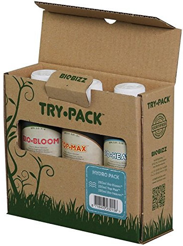 BioBizz Try Pack Hydro Organic Bio Bloom Top Max Bio Heaven Plant Fertilizers Starter Kit