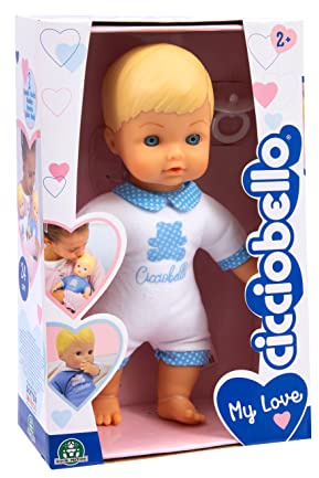 Cicciobello My Love La Bambola Soffice Adatta Ai Piu' Piccoli Con Vestitino Bianco Alta 24, Per Bambini A Partire Dai 2 Anni, Ccba6100,Giochi Preziosi