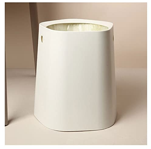 Cubos de Basura Plástico redondo pequeño bote de basura Papelera con la manija de contenedores de basura papelera for cuartos de baño, polvo de salones, cocinas, oficinas en casa, Bote de Basura ( Col