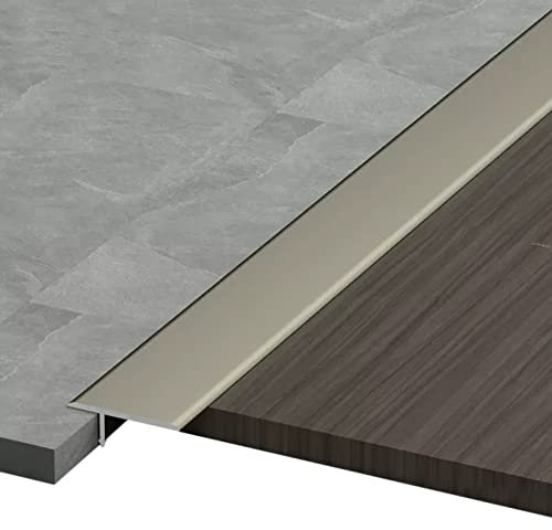 Zjpgcsdsc T-Form-Übergangsleiste, schwarz-weiß-goldene Bodenspalt-Nahtabdeckung, Selbstklebende Streifen for Holz-Vinyl-Böden, Türabstandsreduzierer/Kantenverkleidung(Deep Coffee,W 24mm L 92cm/36in)