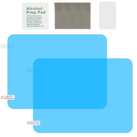 Ygmylandbb Pellicola antiappannamento per specchietto retrovisore, pellicola protettiva trasparente idrofobica per specchietto laterale auto, per camion, rimorchio, auto, 200 x 150 mm, 2 pezzi