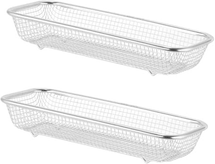 Gadpiparty 2pcs Dishwasher Basket Stainless Steel Cutlery Holder for Dishwasher Drain Basket Small Kitchen Storage