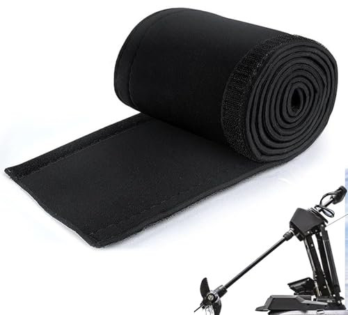 Guaina per cavi, in neoprene nero, organizer per cavi elettrici, copertura per motore per barca, marina, camion e auto, protezione robusta e flessibile (13 x 152 cm)