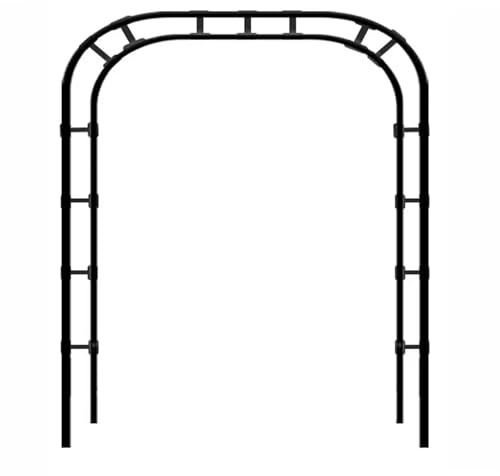 Arco de jardín con maceta, decoración al aire libre para patio y césped, cenador de fiesta de boda, enrejado fácil de instalar para vides y plantas trepadoras, portal de jardín en el patio trasero