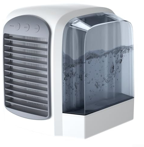 Portable Water Cooling Fan, Desktop Mini Silent Fan With Ice Mist Technology 3 Speed Settings 380Ml Water Tank For Home Office