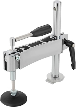 Presse de scie à table réglable, pince à bascule horizontale de précision avec plaque en caoutchouc pour projets de travail du bois et de coupe du bois