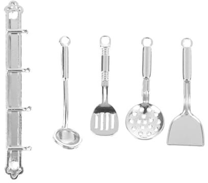 HINAYOSAN Lega Miniatura Cucina Tool Set Design Pala Cucchiaio Per Case Delle Bambole Simulazione Cibo Accessorio Da Cucina Da Collezione